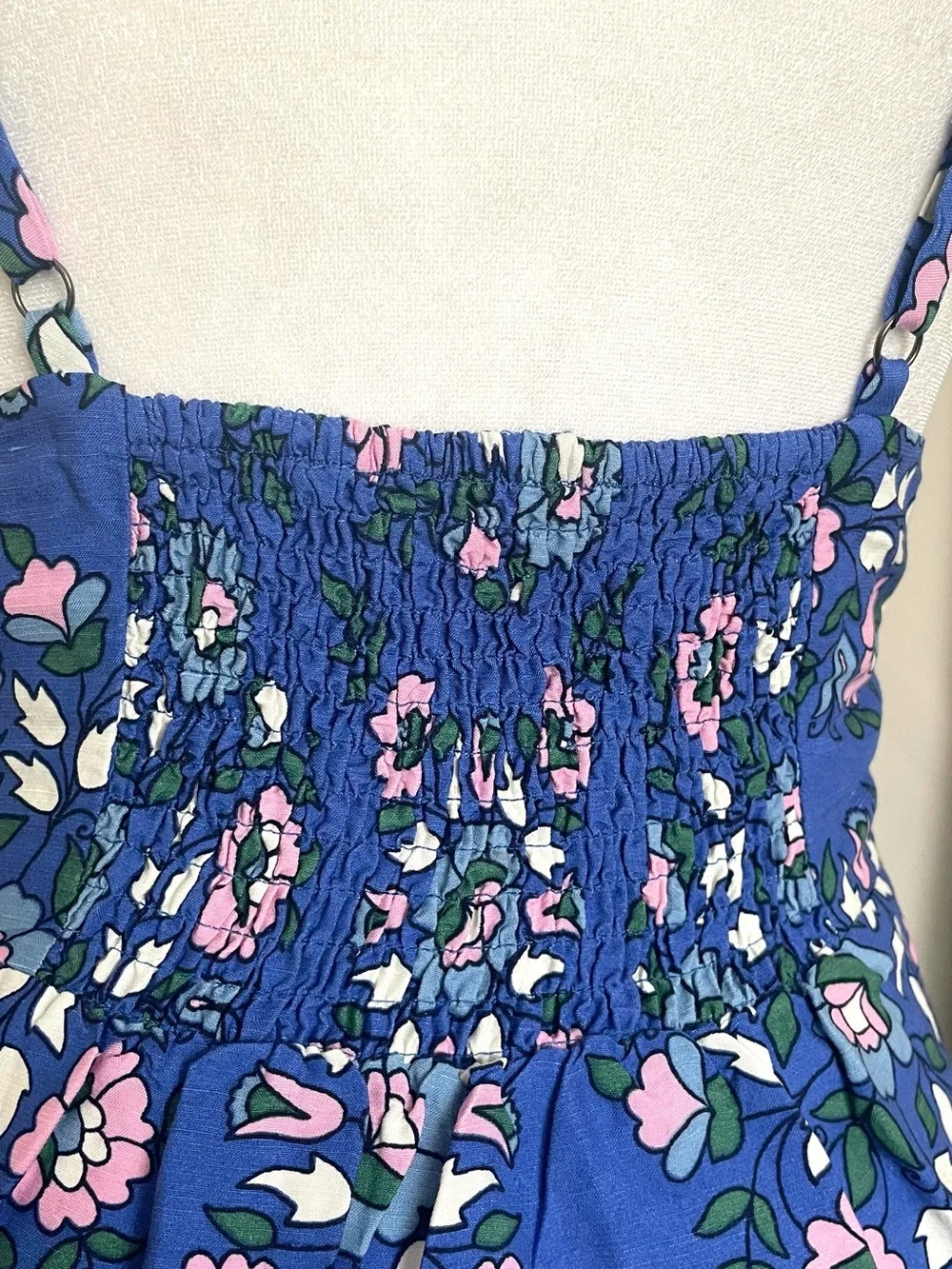 Boden Floral Print Midi Dress in Bluebell Wildflower Prairie Sundress Size 8R - Picture 7 of 12